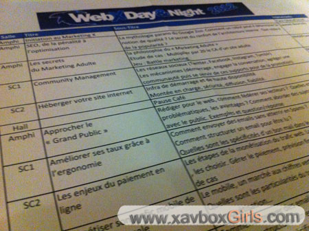 Programme WebX Day Night