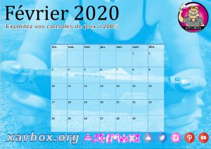 calendrier Xavbox 2020