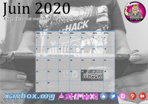 calendrier Xavbox 2020