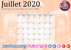 calendrier Xavbox 2020