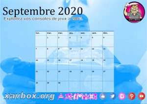 calendrier Xavbox 2020