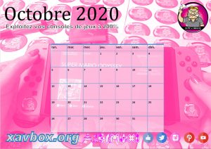 calendrier Xavbox 2020